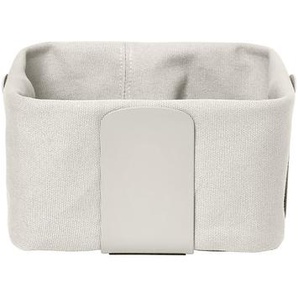 Blomus Brotkorb, Beige, Metall, Textil, quadratisch, 20x10.5x20 cm, Küchenzubehör, Brotkästen & -Körbe