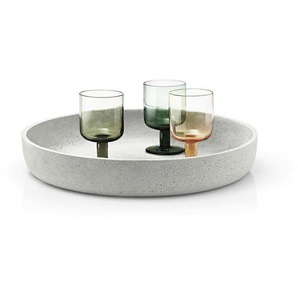 Blomus Dekoschale , Hellgrau , Stein , Uni , rund , 6.5 cm , robust , Dekoration, Skulpturen & Dekoobjekte, Dekoteller & -tabletts