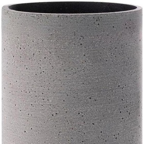 Dekovase BLOMUS COLUNA Vasen Gr. B/H: 12 cm x 24 cm Ø 12 cm, grau (dunkelgrau) Deko-Vase Blumenvasen Vasen