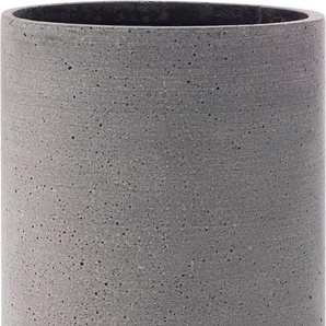 Dekovase BLOMUS COLUNA Vasen Gr. B/H: 14 cm x 29 cm Ø 14 cm, grau (dunkelgrau) Deko-Vase Blumenvasen Vasen