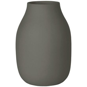 Blomus Dekovase Colora, Grau, Keramik, 20 cm, zum Stellen, Dekoration, Vasen
