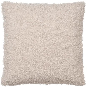 Blomus Fellkissenhülle Teddy, Beige, Textil, rechteckig, 50x50 cm, Wohntextilien, Bezüge, Kissenbezüge