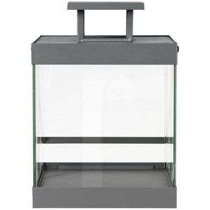 Blomus Laterne, Grau, Glas, Metall, quadratisch, 20.5x30.5x21 cm, Dekoration, Windlichter & Laternen, Laternen