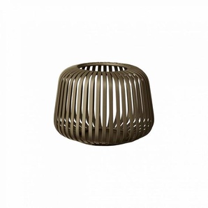 Blomus Laterne Lito, Graubraun, Metall, bauchig, 10 cm, Dekoration, Windlichter & Laternen, Laternen