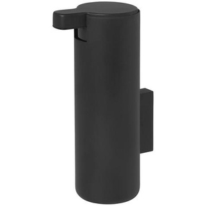 Blomus Seifenspender Modo Spa, Schwarz, Metall, 5.5x16x9 cm, Wandbefestigung möglich, Spender problemlos zum Nachfüllen, Badaccessoires,