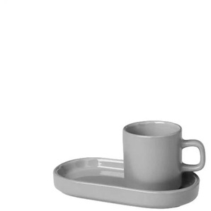 Blomus Set 2 Espressotassen PILAR   Mirage Grey | 50 ml | 4 tlg.