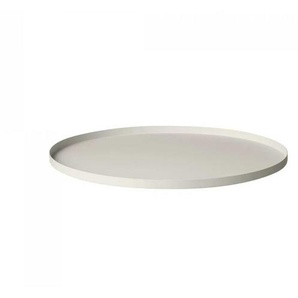 Blomus Tablett Peasy, Beige, Metall, rund, 1.5 cm, Tischkultur & Servieren, Tabletts