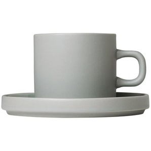 Blomus Tassenset, Hellgrau, Keramik, 4-teilig, 200 ml, 7 cm, Kaffee & Tee, Tassen, Kaffeetassen-Sets