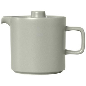 Blomus Teekanne, Hellgrau, Keramik, 1 L,1000 ml, Kaffee & Tee, Kannen, Teekannen