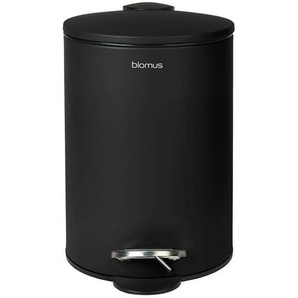 Blomus Treteimer Tubo, Schwarz, Kunststoff, 3 L, 24 cm, Küchen, Küchenausstattung, Mülleimer