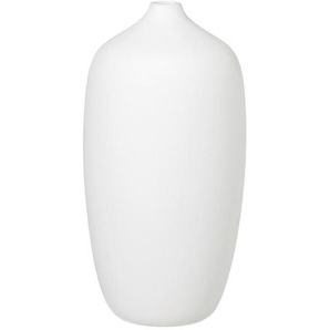 Blomus Vase Ceola , Weiß , Keramik , bauchig , 25 cm , Dekoration, Vasen, Keramikvasen