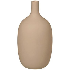 Blomus Vase Ceola, Cappuccino, Keramik, bauchig, 21.0 cm, Dekoration, Vasen, Keramikvasen