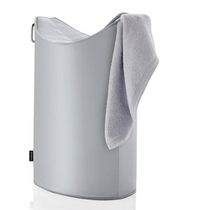 Blomus Wäschesammler Frisco, Grau, Metall, Textil, 65 L, 45x67x28 cm, faltbar, Badaccessoires, Wäschesäcke & Tonnen