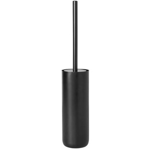 Blomus Wc-Bürstengarnitur, Schwarz, Metall, 8.9x49 cm, Bürstenkopf abnehmbar, Badaccessoires, WC Zubehör, WC Bürsten