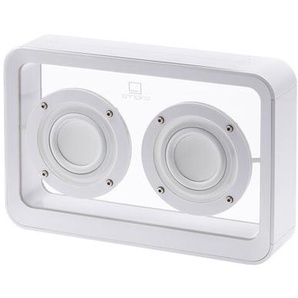 Bluetooth-Lautsprecher Mage SUHG weiß/transparent, Designer Gingko Design, 10.7x16x3.5 cm