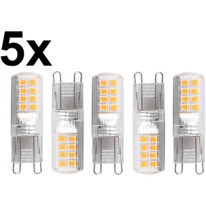BLULAXA LED-Stiftsockellampe, EEK: E, G9, 2,6W, 320lm, 3000K, 5 Stück 49709