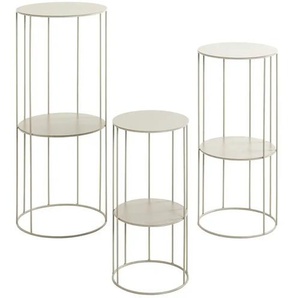 Blumensäule 3er Set  Erding ¦ beige