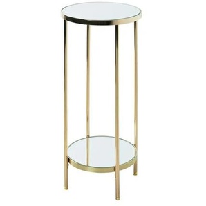 Blumensäule - gold - Materialmix - 28.0 | Möbel Kraft