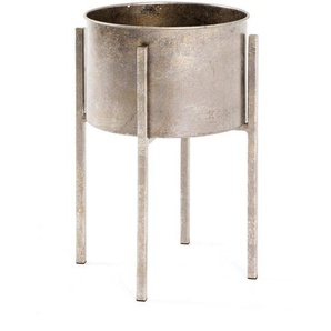 Blumenständer , Bronze , Metall , 38x51 cm , Wohnzimmer, Wohnzimmertische, Blumenständer