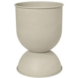 Blumentopf Hourglass Large metall beige / Ø 50 x H 73 cm - Ferm Living - Beige