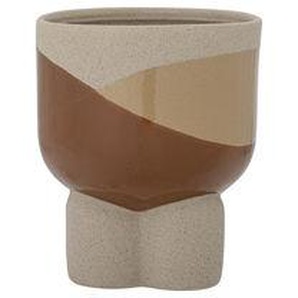 Blumentopf Iness keramik braun / Keramik - Ø 14 x H 17 cm - Bloomingville - Braun