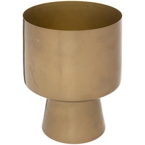 Blumentopf mit beinen Metalltopf, gold, D.17 cm