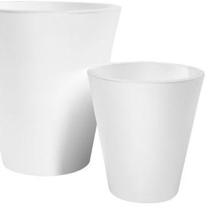 Blumentopf New Pot plastikmaterial weiß H 50 cm - Serralunga - Weiß