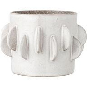 Blumentopf Roza keramik weiß / Ø 18 x H 13 cm - Bloomingville - Weiß