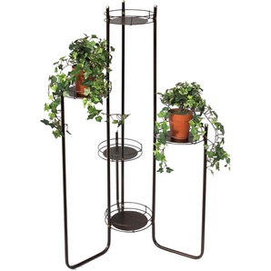 Blumentreppe Metall 102 cm Blumenständer mit 5 Ablagen Art.4A Blumenregal Blumensäule Pflanzenständer Pflanzentreppe