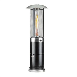 Blumfeldt Goldflame Deluxe Terrassenheizstrahler 36.000BTU/11kW Temperglas mobil Edelstahl schwarz