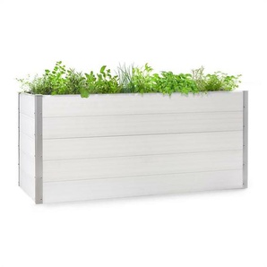Blumfeldt - Nova Grow Gartenbeet 195 x 91 x 100 cm wpc Holzoptik weiß