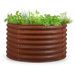 Blumfeldt - Rust Grow potager surélevé de jardin finition rouille en tôle dacier galvanisée