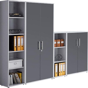BMG Möbel Büromöbel-Set TABOR 4 hoch, (Set, 2-tlg)