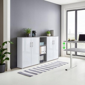 BMG Möbel Büromöbel-Set Tabor, (Set, 5-tlg), mit elektrisch höhenverstellbarem Schreibtisch