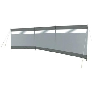 Bo-camp - Windschutz mit Fenster Dennis 500x140 cm Grau