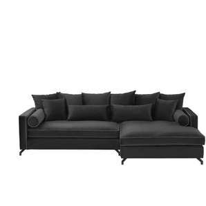 bobb Big Sofa  Chilly - schwarz - Materialmix - 290 cm - 88 cm - 192 cm | Möbel Kraft