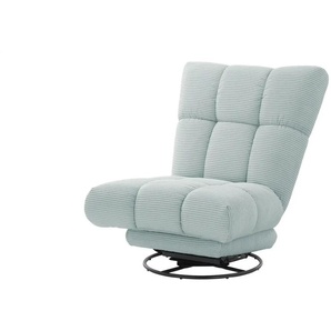 bobb Dreh-Schaukelsessel  Chessie ¦ blau ¦ Maße (cm): B: 86 H: 105 T: 98.0