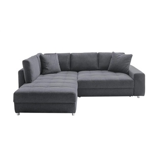 bobb Ecksofa  Arissa de Luxe ¦ grau ¦ Maße (cm): B: 265 H: 84 T: 215.0