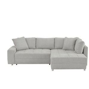 bobb Ecksofa  Arissa de Luxe ¦ grau ¦ Maße (cm): B: 268 H: 91 T: 215.0