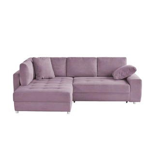 bobb Ecksofa  Arissa de Luxe ¦ lila/violett ¦ Maße (cm): B: 265 H: 84 T: 215.0