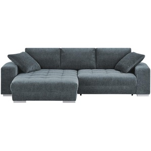 bobb Ecksofa mit Schlaffunktion  Caro ¦ blau ¦ Maße (cm): B: 305 H: 87 T: 202