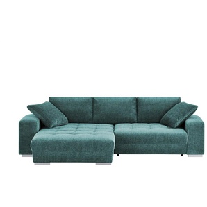 bobb Ecksofa  Caro ¦ türkis/petrol ¦ Maße (cm): B: 305 H: 87 T: 202.0