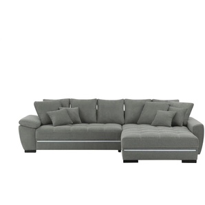 bobb Ecksofa  Farina Fancy-LED ¦ grau ¦ Maße (cm): B: 323 H: 92 T: 222.0