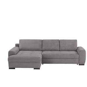 bobb Ecksofa in kuscheligem Cordstoff Soumia ¦ grau ¦ Maße (cm): B: 283 H: 91 T: 181.0