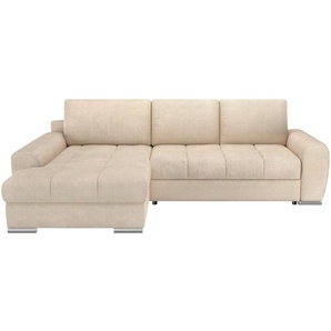 bobb Ecksofa mit Funktion   Soumia ¦ creme ¦ Maße (cm): B: 283 H: 91 T: 181