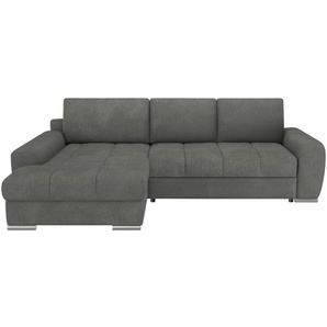 bobb Ecksofa mit Funktion   Soumia ¦ grau ¦ Maße (cm): B: 283 H: 91 T: 181