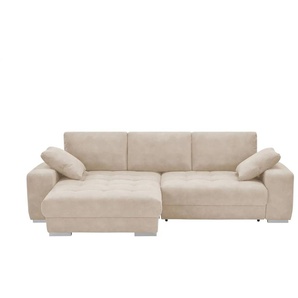 bobb Ecksofa mit pflegeleichtem Bezugsstoff Caro II ¦ beige ¦ Maße (cm): B: 305 H: 87 T: 202.0