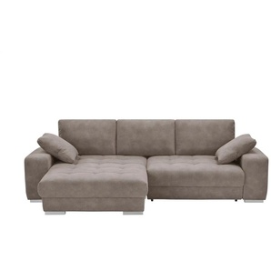 bobb Ecksofa mit pflegeleichtem Bezugsstoff Caro II ¦ braun ¦ Maße (cm): B: 305 H: 87 T: 202.0