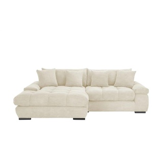 bobb Ecksofa mit trendigem Cordbezug Hella ¦ creme ¦ Maße (cm): B: 303 H: 96 T: 203.0