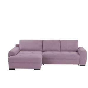 bobb Ecksofa Soumia - lila/violett - Materialmix - 283 cm - 91 cm - cm 181,0 | Möbel Kraft